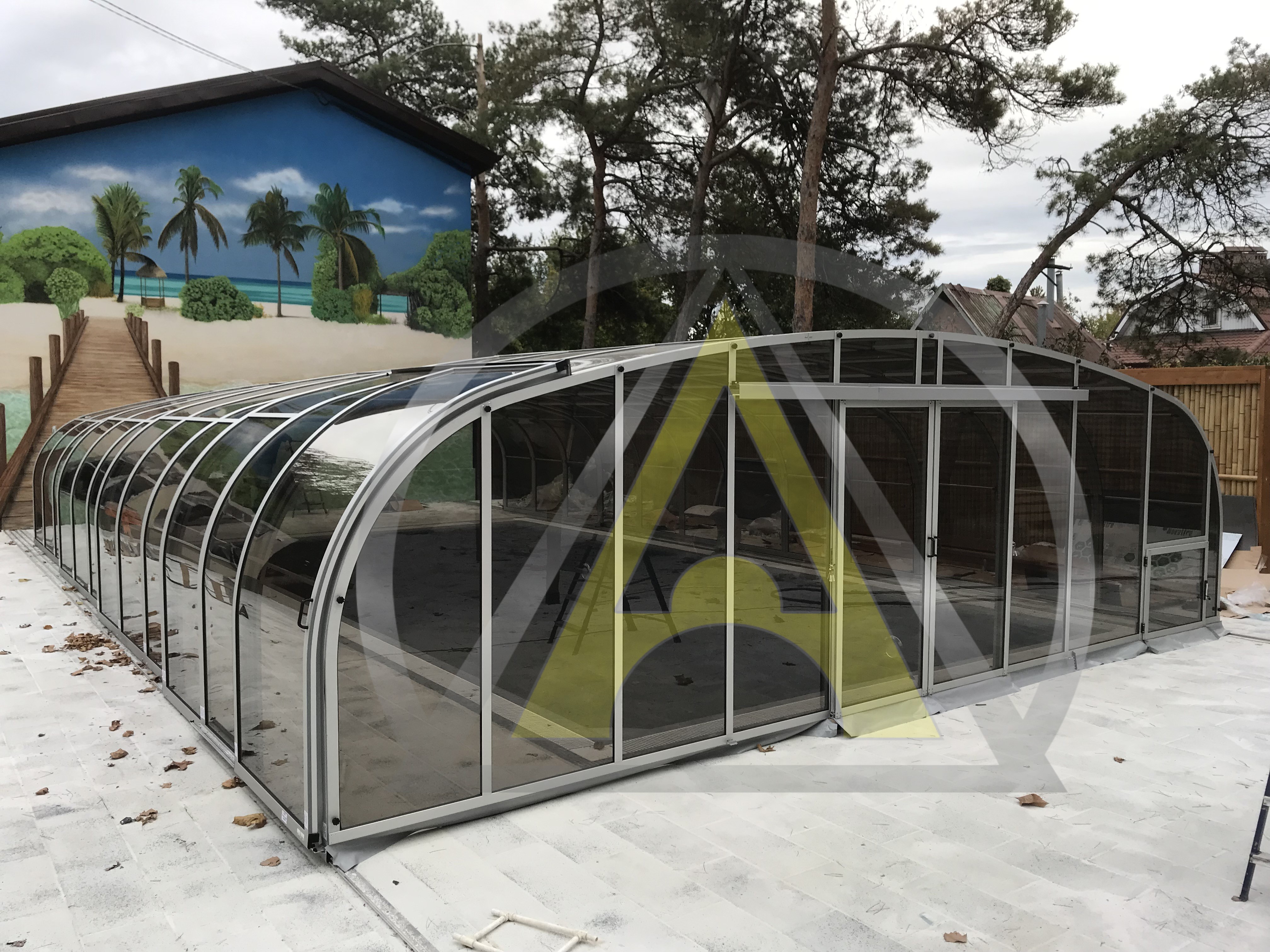 Высокий павильон для бассейна ALUTEN a-03